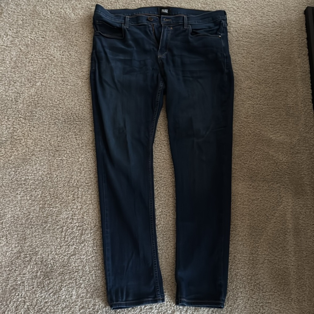 PAIGE Dark Blue Men's Jeans
